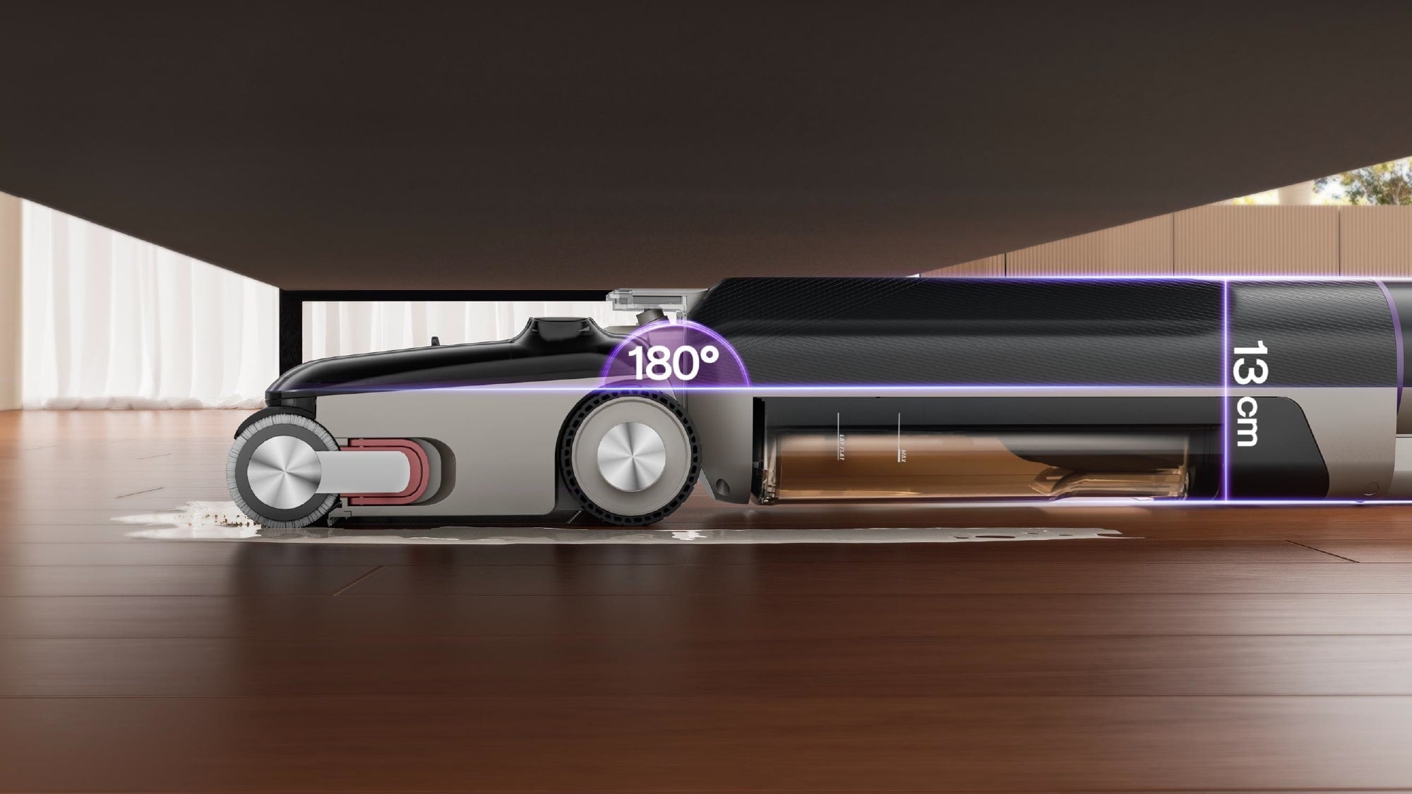 Inclinazione piatta a 180°